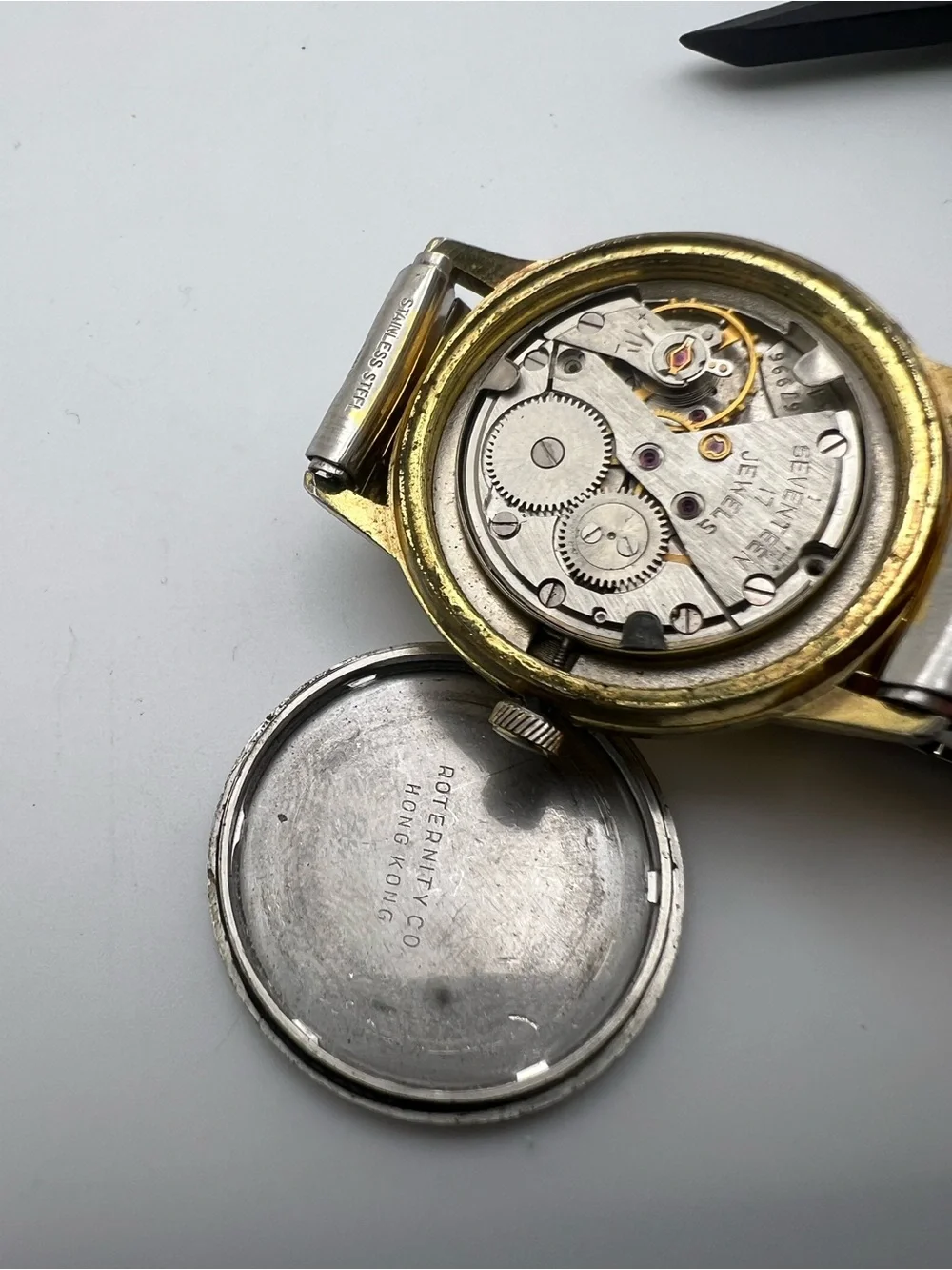 Princeton Two-Tone Date Watch in Gold & Silver